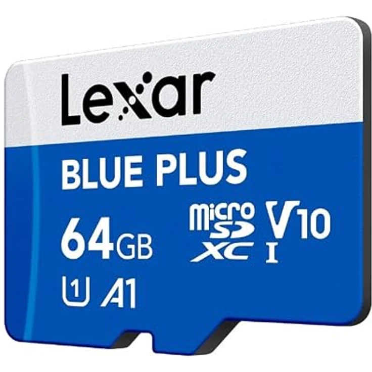 Lexar BLUE PLUS 64 GB MicroSDXC UHS-I, 100 MB/s Lesegeschwindigkeit, A1, blau – Bild 3