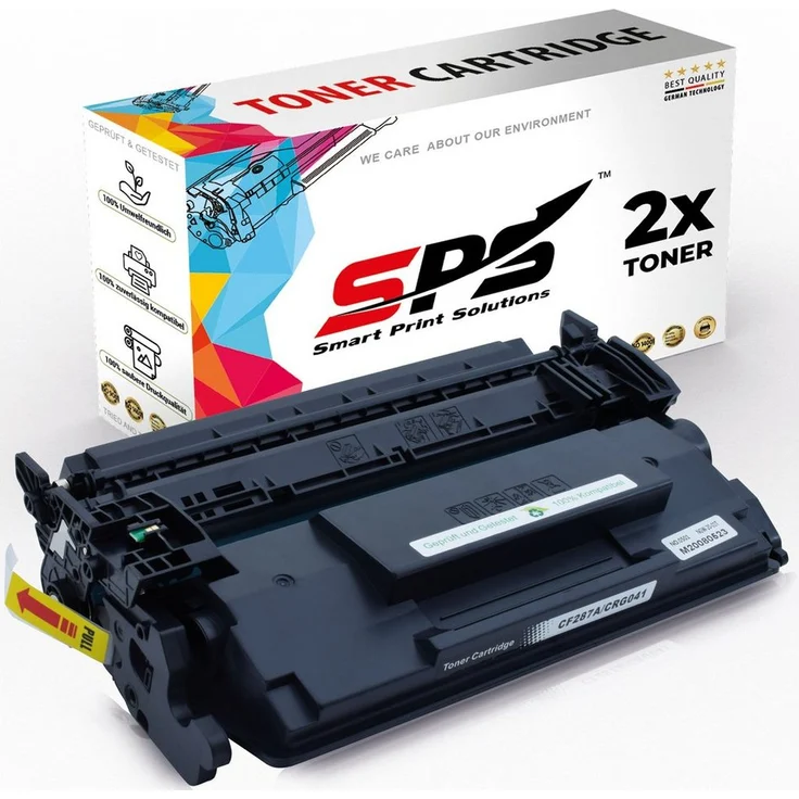 SPS CRG041 Toner Schwarz, 2x Set für Canon iSENSYS MF525x, Druckleistung 9000 Seiten
