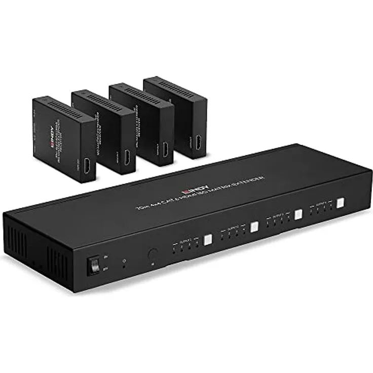 LINDY 38328 70m Cat.6 Matrix Extender, 4x4, HDMI 4K60