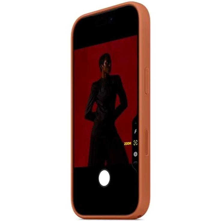 Apple iPhone 17 Pro Silikon Case mit MagSafe, Terracotta, recyceltes Silikon, integrierte Magnete für kabelloses Laden, weiche Mikrofaser-Innenausstattung – Bild 4