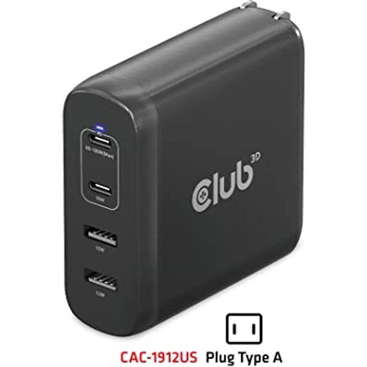 CLUB3D Travel Charger 100W GaN technology, – Bild 4