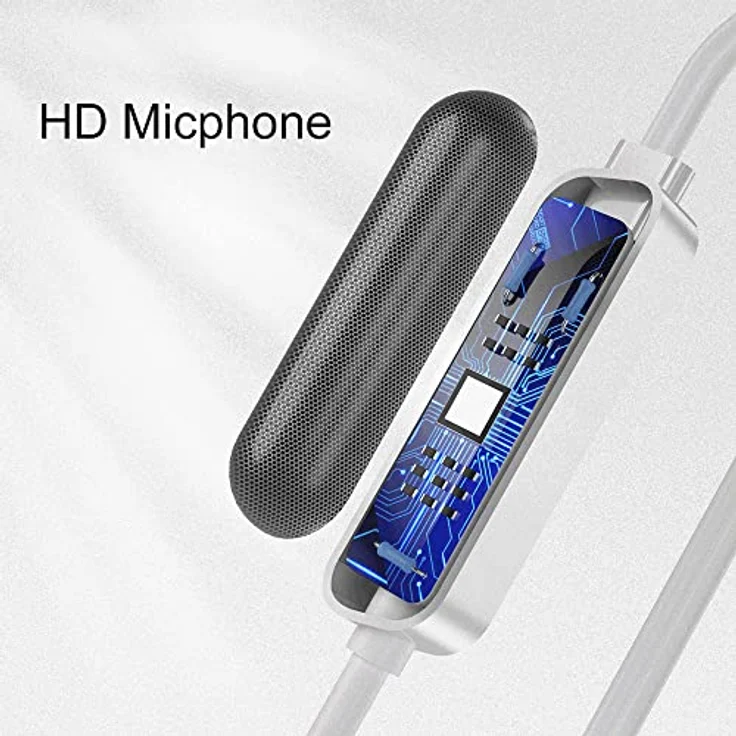 Dudao X10 Pro In-Ear Headset, 3,5 mm Mini Jack, Weiß, mit Fernbedienung und Mikrofon, ergonomisches Design, klarer Sound, 1,2 m Kabel – Bild 5