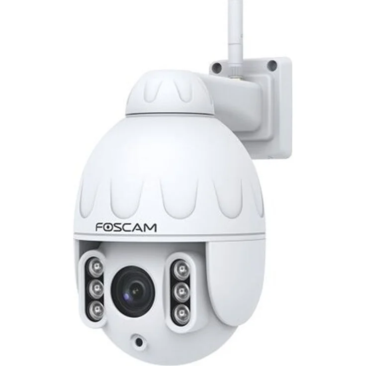 Foscam SD4-WB Dome IP-Sicherheitskamera Outdoor, 2304 x 1536 Pixel, 4x optischer Zoom, Dual-Band-WiFi, Nachtsicht bis 50m, 2-Wege-Audio