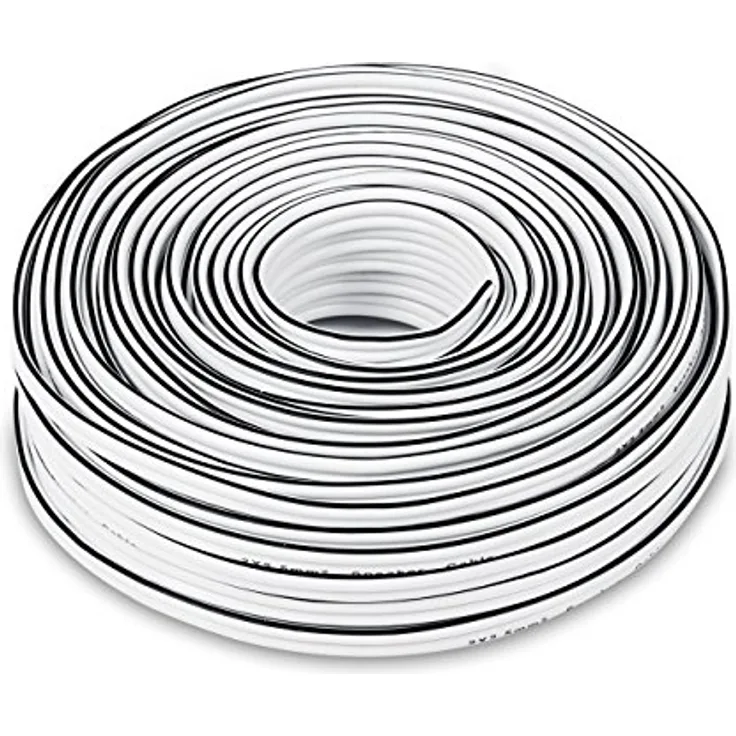 Teufel 30 m Lautsprecherkabel 2 x 2,5 mm² kupfer - weiß