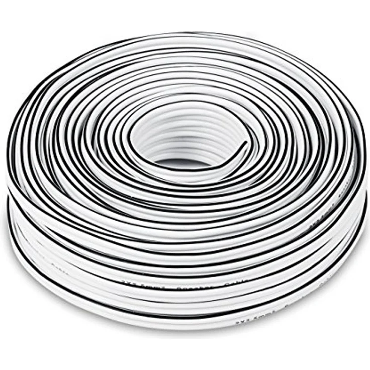 Teufel 30 m Lautsprecherkabel 2 x 2,5 mm² kupfer - weiß – Bild 1