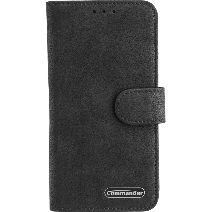 Peter Jäckel COMMANDER BOOK CASE ELITE, Folio für Samsung A56 5G, Schwarz