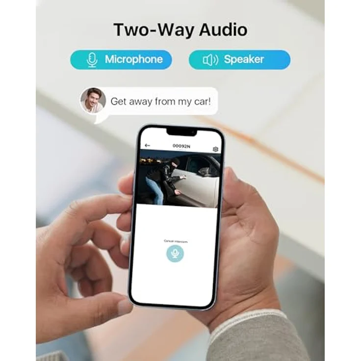 ZOSI C290, 1080p WLAN Domekamera für Außen mit 360° Pan/Tilt, AI Personen- und Fahrzeugerkennung, 2MP HD, Zwei-Wege-Audio, Plug-in Strom – Bild 5