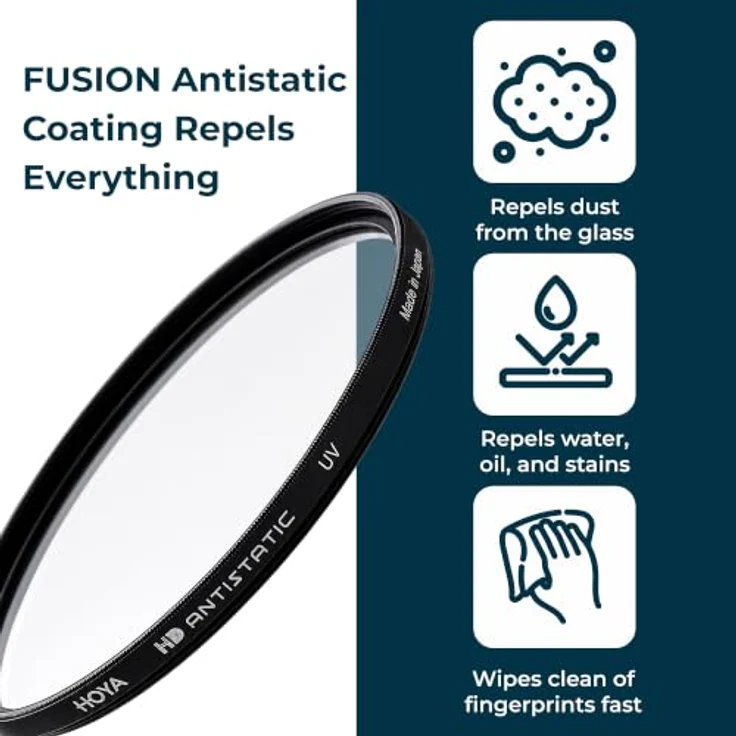 Hoya UV HD Antistatic 62mm, Kamera-Filter mit antistatischer Beschichtung und optimalem UV-Schutz – Bild 3