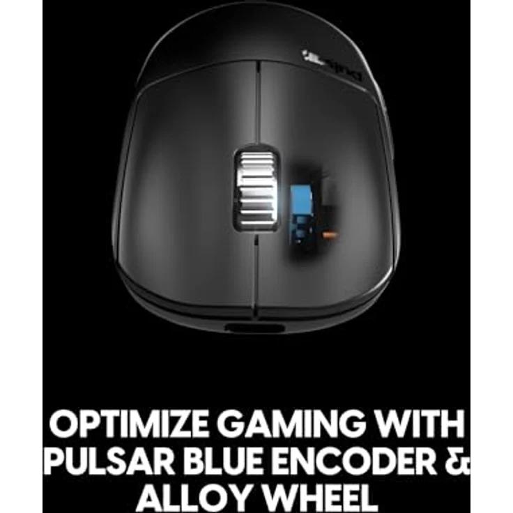 Pulsar Gaming Gears X2H v3 ES, kabellose Gaming-Maus, ultraleicht 53 g, 32000 DPI, 8K-kompatibel, symmetrisch, schwarz – Bild 5