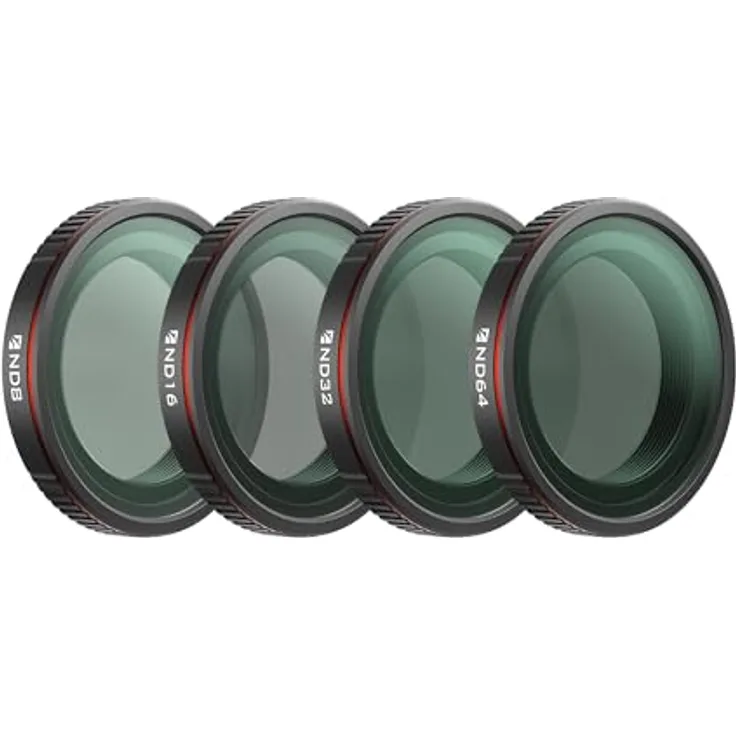 Freewell Standard-Tagesfilter-Set für DJI Osmo Nano, ND8, ND16, ND32 & ND64, hochwertige Bildklarheit, perfekte Passform