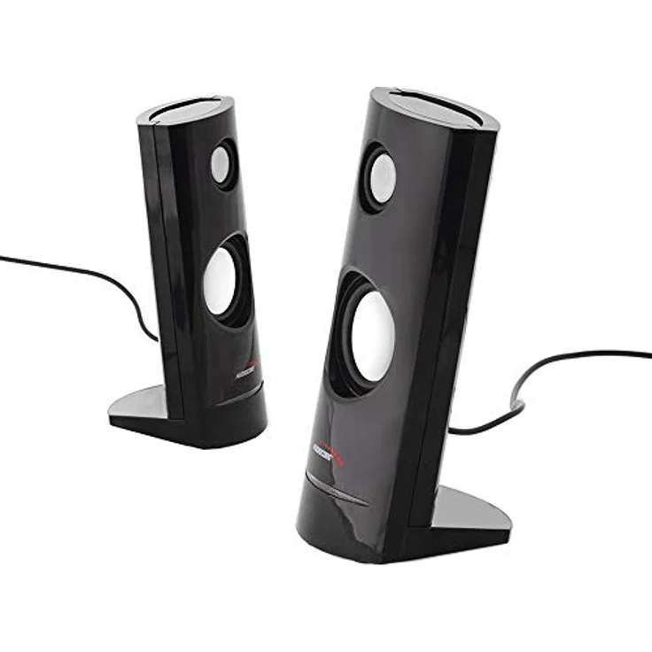 Audiocore AC860 Stereo-Lautsprecher 2.0 PC 8 Watt RMS Schwarz – Bild 2