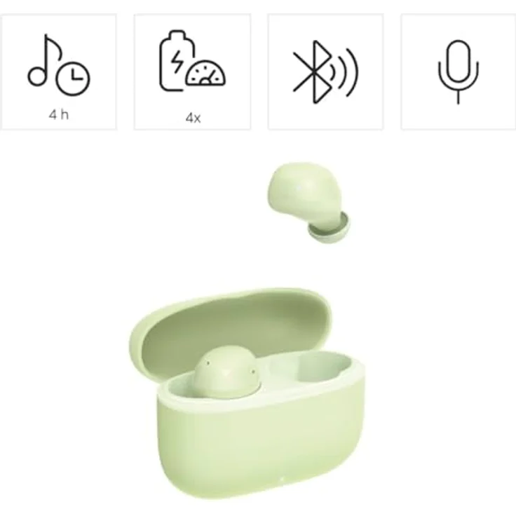 Hama Freedom Buddy II, True Wireless In-Ear Kopfhörer mit Ladecase, bis 20h Akku, Bass Boost, kompatibel mit Siri und Google Assistant – Bild 3