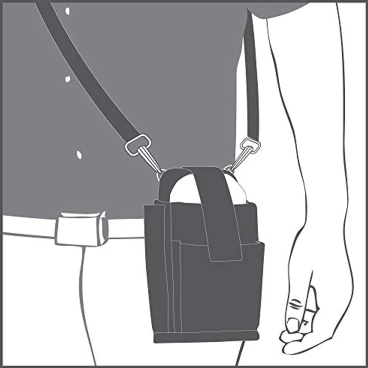 Mobilis Holster Mobile Computer/Scannertasche Größe M, mit abnehmbarem Gürtel, für Geräte bis max. 10 x 16 x 3,5 cm, Schwarz – Bild 5