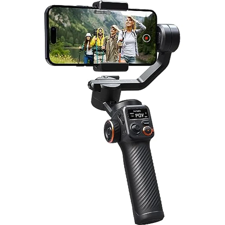 HOHEM iSteady M6, Smartphone Gimbal mit 3-Achsen-LED-Bildschirm, blau – Bild 3
