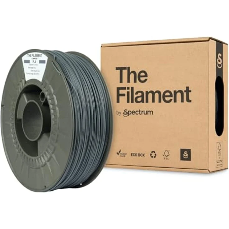 Spectrum Filaments PLA Refill, 1 kg, 1,75 mm, Basalt Grey, Made in EU – Bild 1