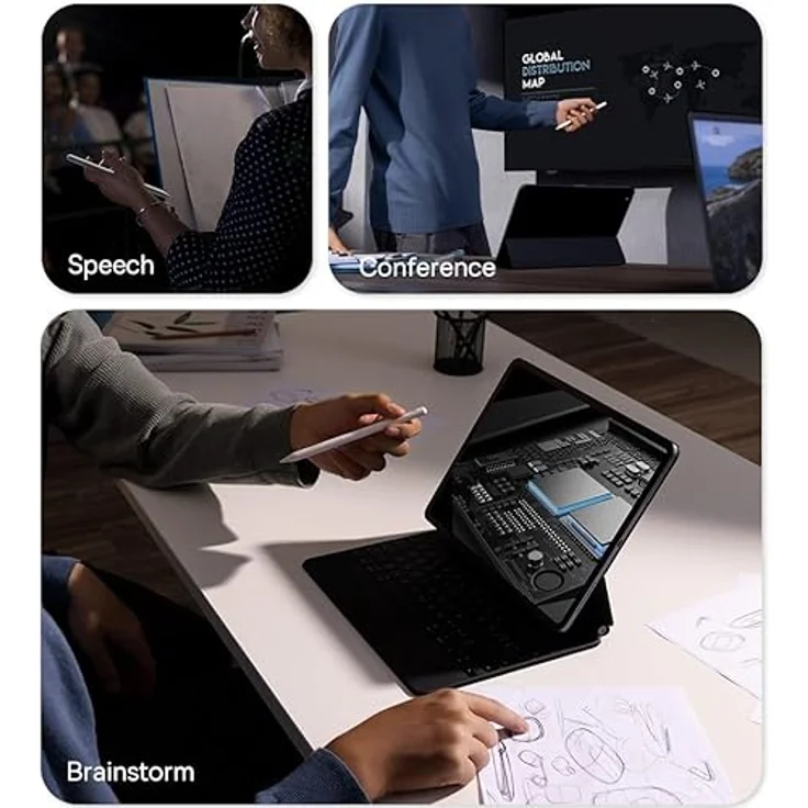 Baseus Smooth Writing 2 Stylus, aktiver Eingabestift für iPad mit austauschbarer Spitze und Neigungssteuerung – Weiß – Bild 5