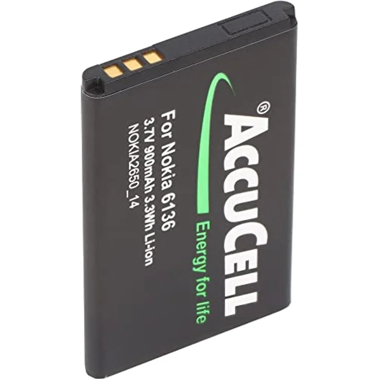 AccuCell Akku für PEAQ PMP300 Seniorentelefon, Großtastentelefon, 3,7V 900mAh, Lithium-Ionen Ersatzakku mit Überladeschutz – Bild 3