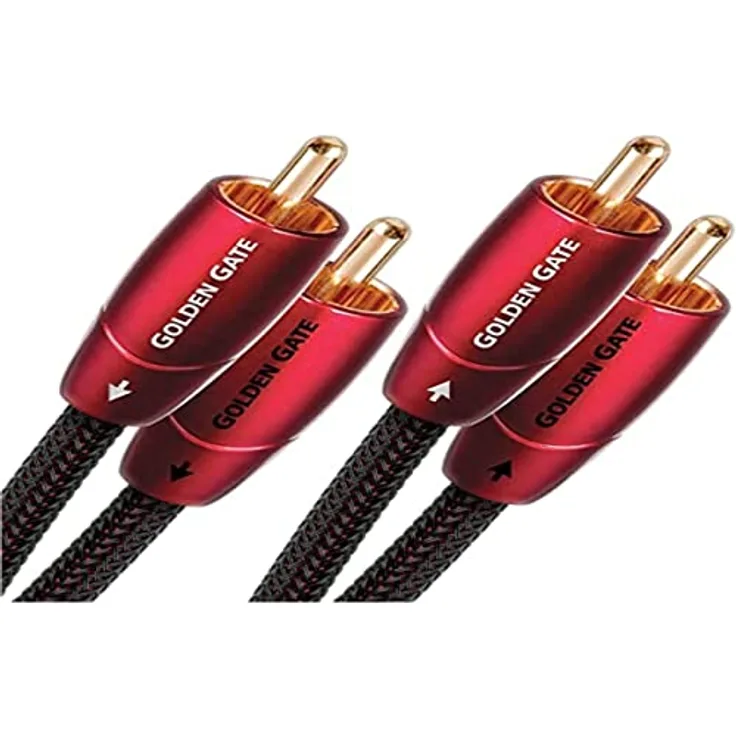 audioquest Golden Gate 2 x Cinch Stecker auf 2 x Cinch Stecker 1m