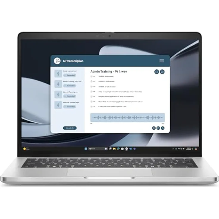 Dell Pro 14 Plus PB14255, 14" Laptop mit AMD Ryzen 5 Pro 230, 16 GB RAM, 512 GB SSD NVMe, Radeon 760M, Full HD Plus 1920x1200, Wi-Fi 7, Platinum Silver, Windows 11 Pro, 1 Jahr Basis Vor-Ort