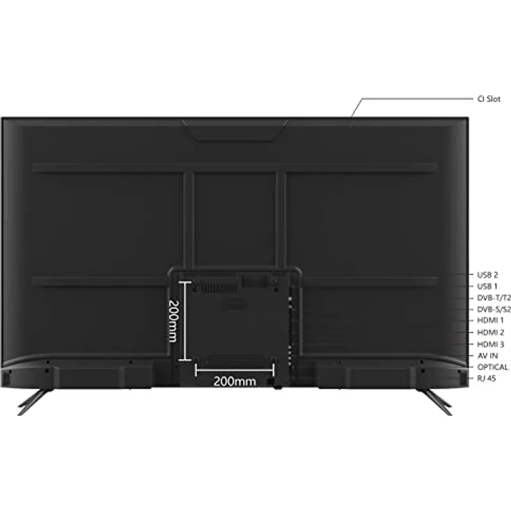 SMART TECH 4K-UHD LED 55 inch (139 cm) VIDAA Smart TV 55UV10V1 (APP Store, Netflix, YouTube, Prime Video, Spotify) – Bild 2