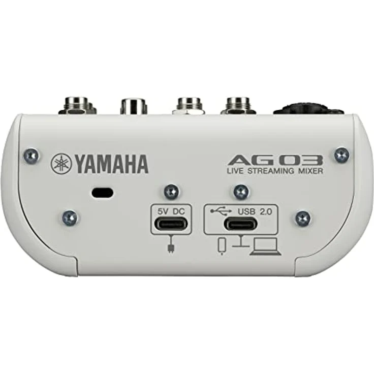 Yamaha AG03MK2 3-Kanal-Live-Streaming Mischpult mit USB-Audio-Interface – Für Windows, Mac, iOS und Android – In Weiß – Bild 3