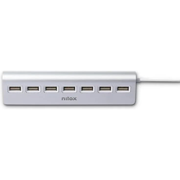 Nilox HUB 7 Port 2.0 Aluminium – Bild 3