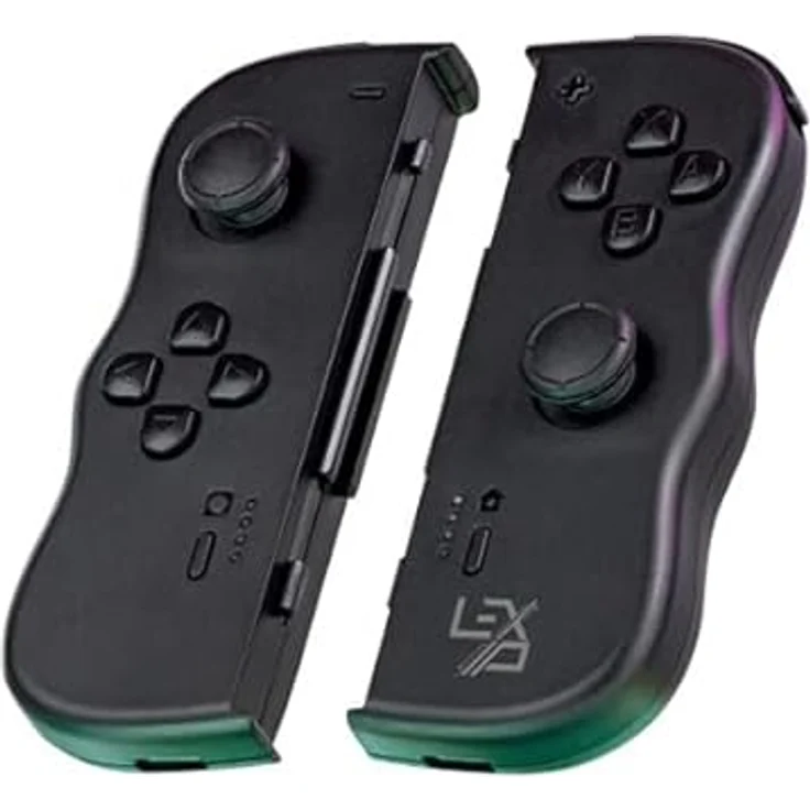 Lexip TwinPads Gaming Controller, Schwarz mit Bewegungserkennung und Vibrationssystem für Nintendo Switch und Switch OLED – Bild 3