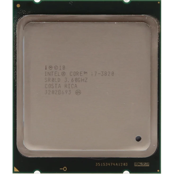 Intel Core i7-3820, Prozessor 3.60 GHz (Socket LGA-2011), 4 Kerne, 8 Threads, Turbo Boost 2.0, Sandy Bridge-E