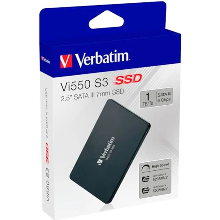 Verbatim Vi550 S3 - Solid-State-Disk - 1 TB - intern - 2.5 Zoll (6.4 cm) - SATA 6Gb/s (49353) – Bild 6