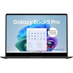 Samsung Galaxy Book5 Pro AI-Laptop, 14-Zoll-Display, Intel Core Ultra 7 Prozessor, 16 GB RAM, 512 GB Speicher, Moonstone Gray, 3 Jahre Herstellergarantie