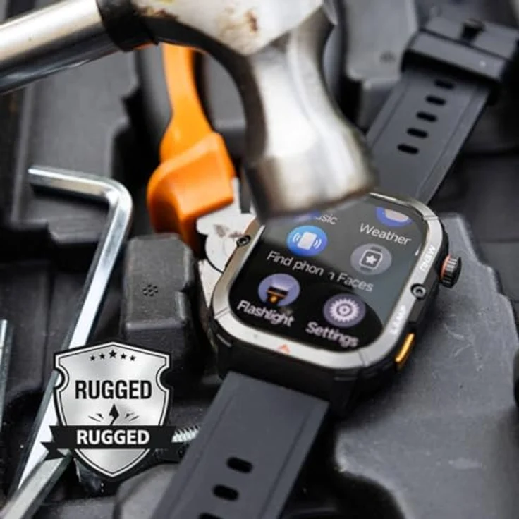 AGM Smartwatch AGM_LEG3_EU002B, hochwertige Smartwatch mit vielseitigen Funktionen – Bild 8