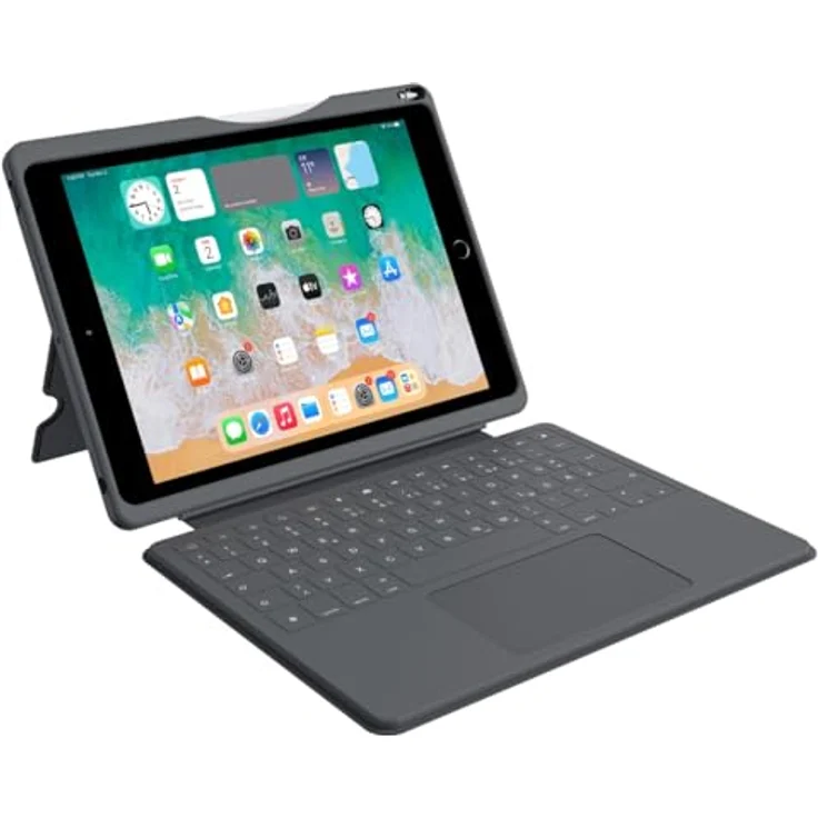 Deqster Smart Rugged Touch Plus Keyboard 10.2", Robuste Tastatur mit Touchpad, Schwarz – Bild 2