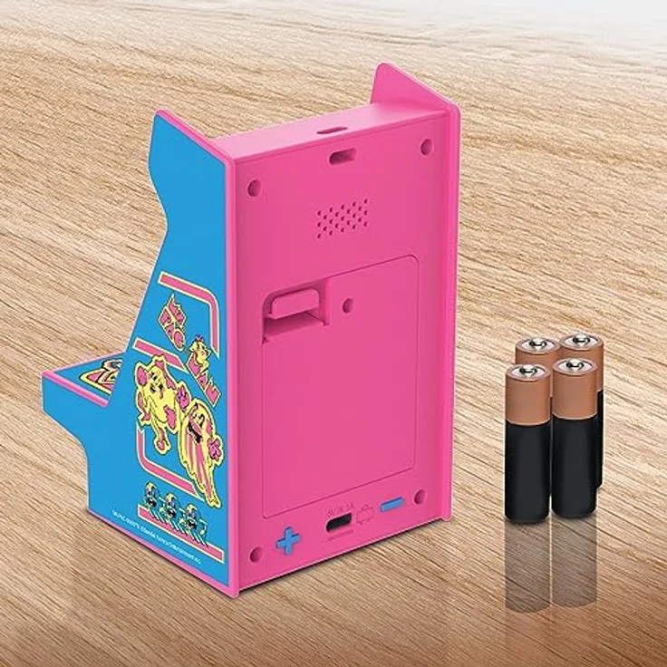 My Arcade Nano Player Ms PacMan, 4.5 Zoll tragbare Konsole mit 2.4” Farbdisplay und Lautstärkeregler – Bild 4