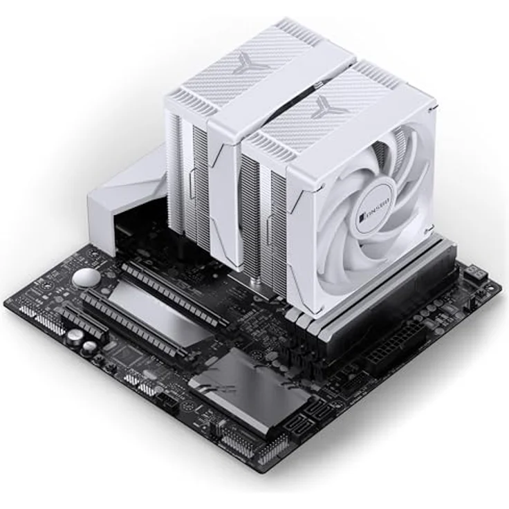 Jonsbo CR-3000E CPU-Kühler, Dual-Tower, ARGB, 260W TDP - weiß, 120mm – Bild 7