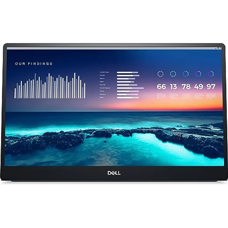Dell P1424H 14 Zoll Full HD (1920x1080) Portabler Monitor, 60Hz, IPS, 6ms, 2x USB-C, 3 Jahre Garantie, Silber – Bild 2