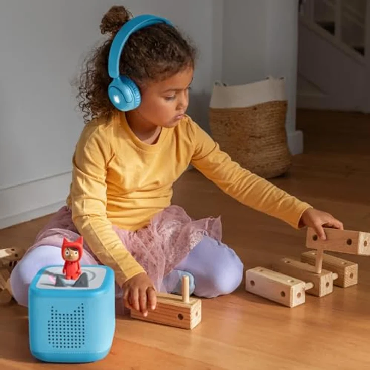 tonies Lauscher Revision Kinder-Kopfhörer, Bluetooth und NFC, kabelloses Hören, 40 Stunden Akku, mit LED-Lichtern – Bild 2