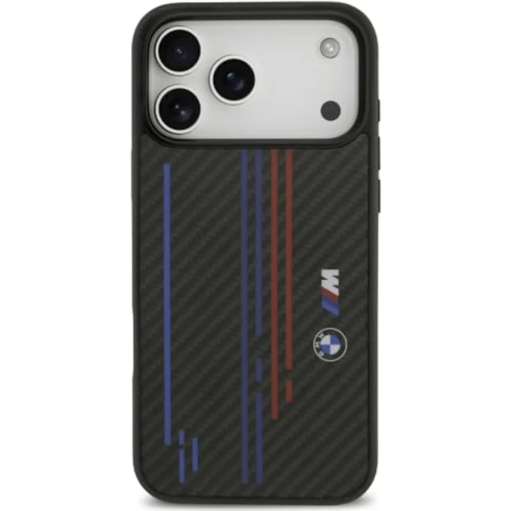 CG MOBILE BMW M Kevlar-Linien & Logo Schutzhülle für iPhone 17 Pro Max, kompatibel mit Mag Safe, Schwarz – Bild 3
