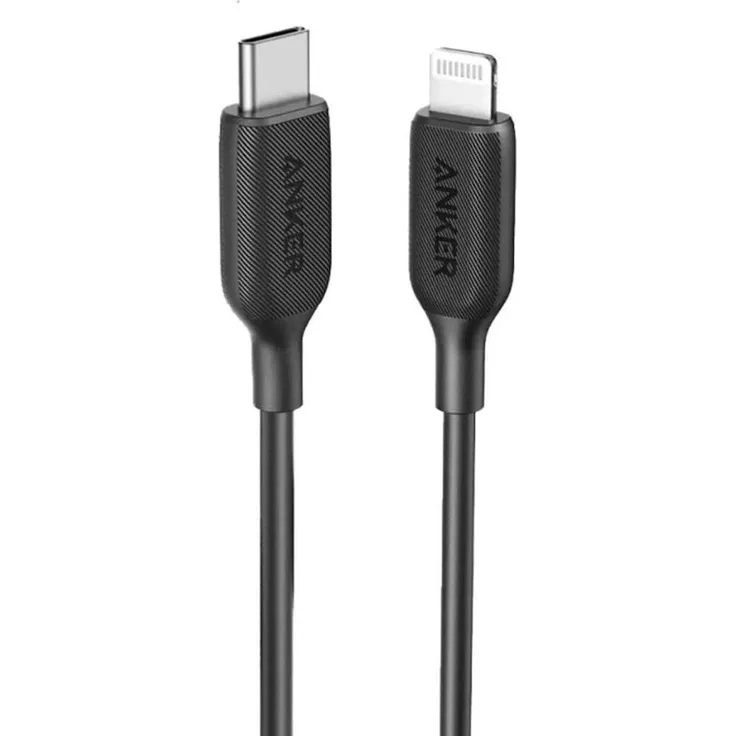 Anker CABLE 322, USB-C zu Lightning Kabel, 1,8 m, USB 3.1, geflochtenes Design, schwarz