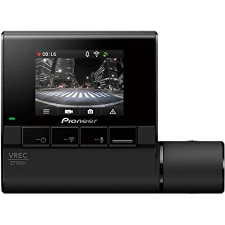 Pioneer VREC-Z710SH, Dashcam mit eingebautem Display, GPS-Empfänger, Beschleunigungssensor, Mikrofon, Full HD, Schwarz – Bild 2