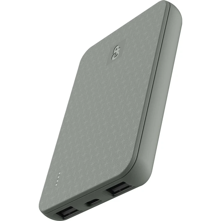 GP Batteries Powerbank B+ Serie 5000mAh, 12W, hellgrau, 3-fach Anschluss (2x USB-A, 1x USB-C)