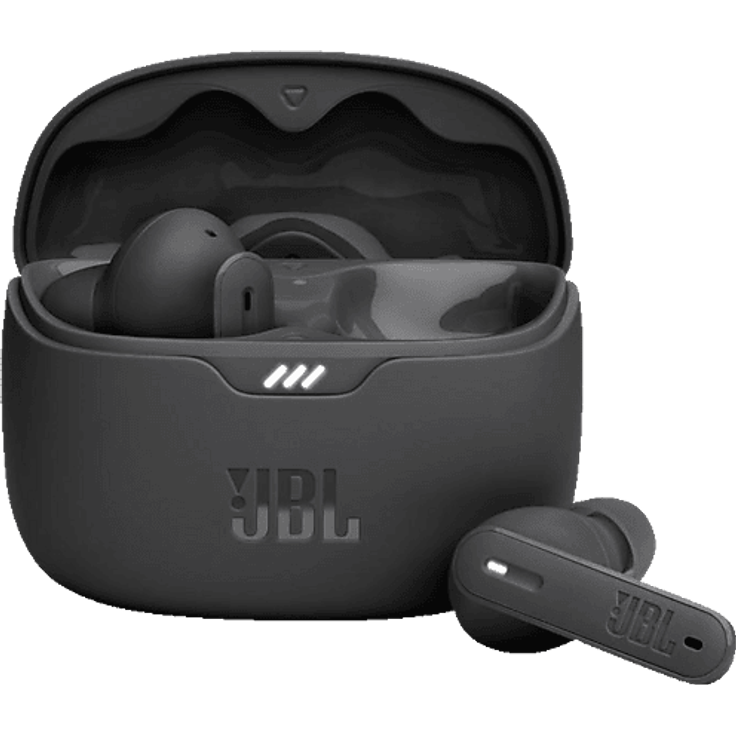JBL TUNE 255NC, In-ear Kopfhörer mit adaptivem Noise-Cancelling, bis zu 48 Stunden Wiedergabezeit, Bluetooth, schwarz