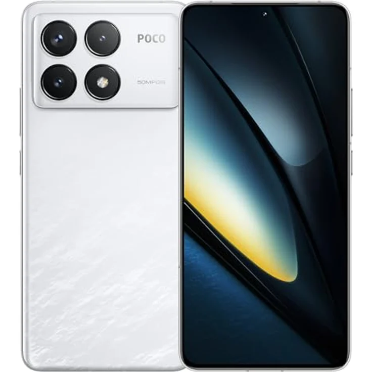 Xiaomi Poco F6 Pro Smartphone, Snapdragon® 8 Gen 2, 50 MP Dreifach-Kamera, 120 W HyperCharge, 5000 mAh, 12 GB + 512 GB, Weiß – Bild 1