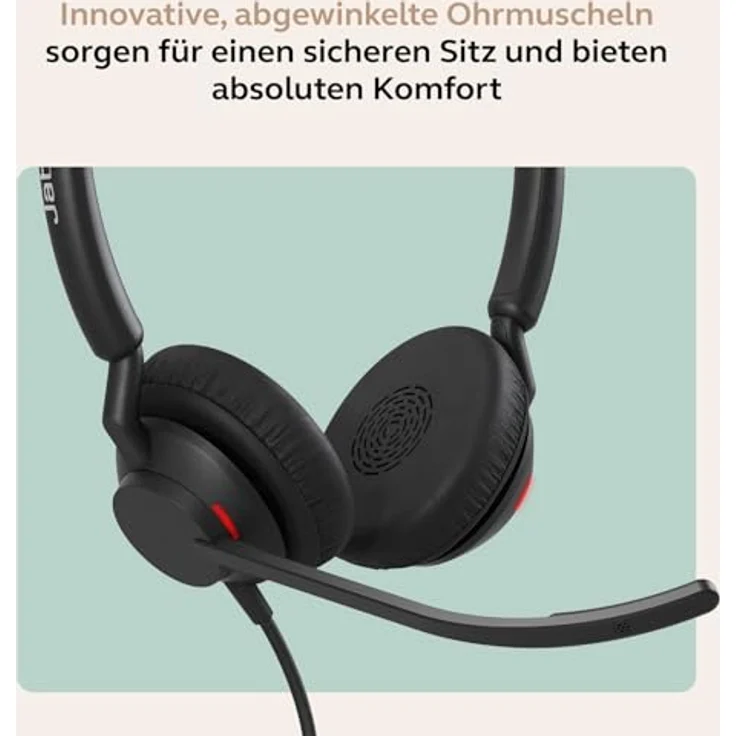 Jabra Engage 40 USB C/A Inline Link UC Stereo, Kabelgebundenes On-Ear Headset mit 2-Mikrofon-System und integrierter Steuereinheit – Bild 5