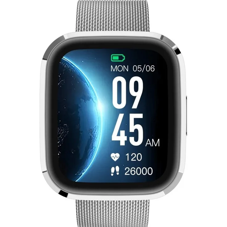 Garett Smartwatch Garett GRC STYLE Silver steel, Sportuhr + Smartwatch