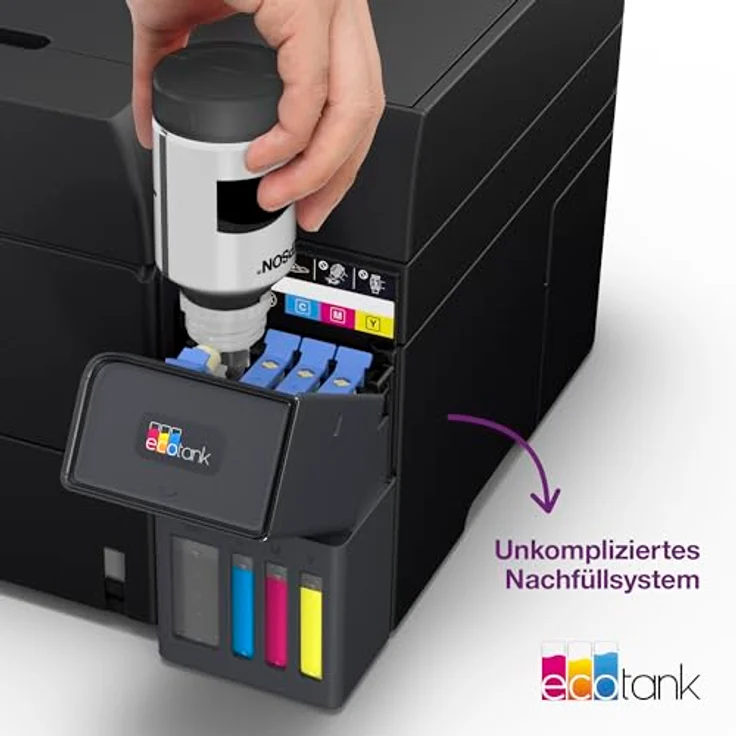 Epson ET-4950 Multifunktionsdrucker, 4.800 x 1.200 dpi, 400 Düsen Schwarz, kompakt 375 x 347 x 240 mm, Versandkostenfrei – Bild 11