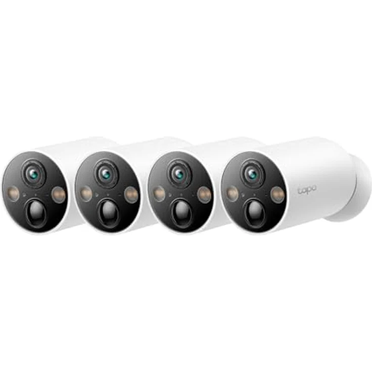 Tapo C425 Außenkamera Akku, 4-Pack | 2K Auflösung, WLAN, 10000-mAh-Akku, 150° FOV, Solarpanel-Unterstützung, Alexa-kompatibel – Bild 1