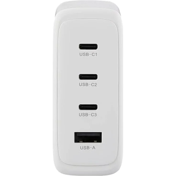 Voltcraft UC-3C1A140W01 USB-Ladegerät 140 W Steckdose 5 A USB-C® Schnellladegerät 4 x GaN, weiß – Bild 2