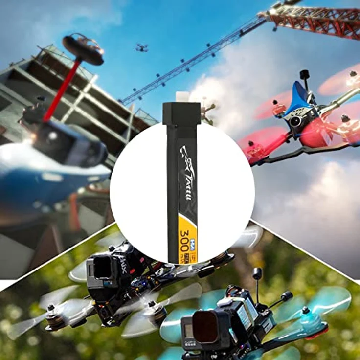 Tattu LiPo Akku 300mAh 3.8V 75C 1S1P HV mit BT-2 Plug, 5er Set für Mikro-Quads – Bild 6