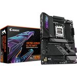 Gigabyte X870E A Elite WIFI7-Mainboard - Unterstützt AMD Ryzen 9000 CPUs, 16+2+2 Phasen Digital-VRM, bis zu 8000MHz DDR5 (OC), 3xPCIe 5.0, Wi-Fi 7, 2.5GbE LAN, USB 4, schwarz