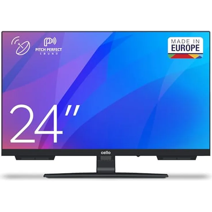 CELLO C24, 24 Zoll LED-Fernseher mit Triple-Tuner und Perfect Pitch Sound für Küche, Schlafzimmer, Kinderzimmer